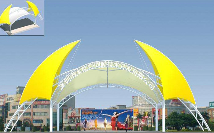 小區景觀膜結構工程