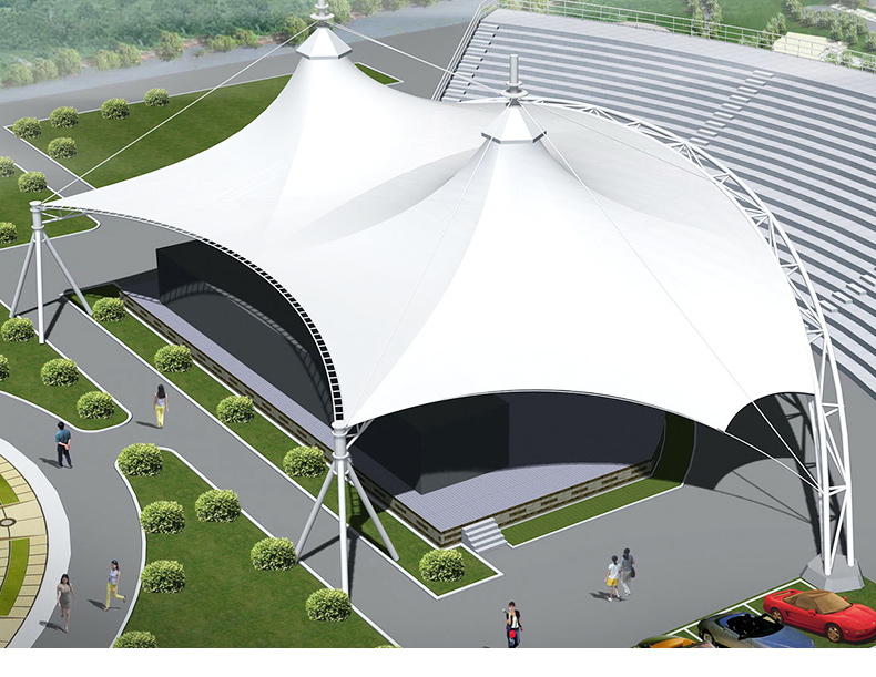 造型優美的膜結構建筑工程