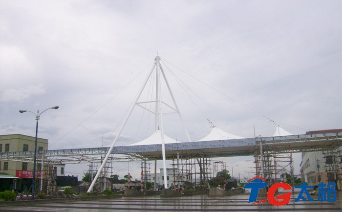 高速公路黃驊南膜結構收費站項目