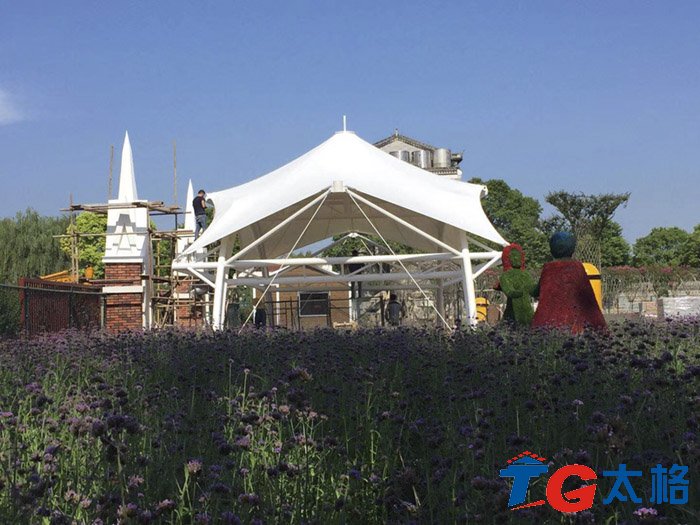 湖南岳陽鄉村之戀景觀膜結構工程