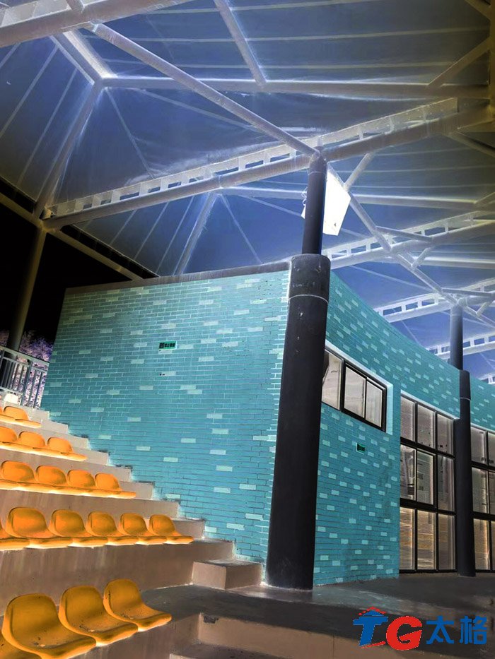 南京外國語學(xué)院棒球場(chǎng)看臺(tái)膜結(jié)構(gòu)工程