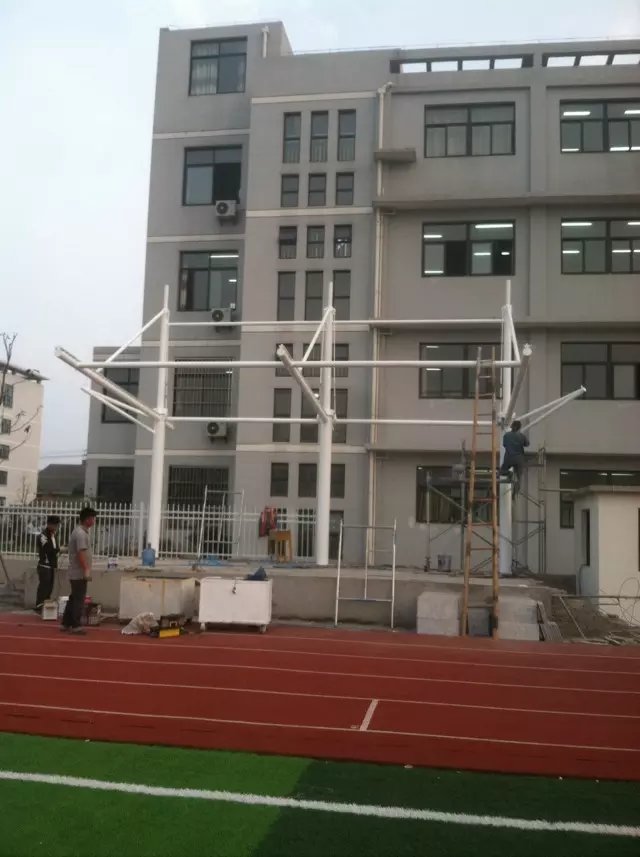 膜結構施工現場