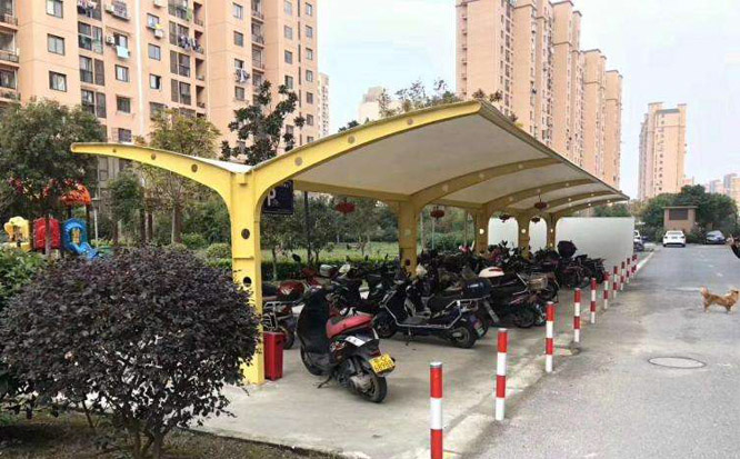 雙側膜結構車棚