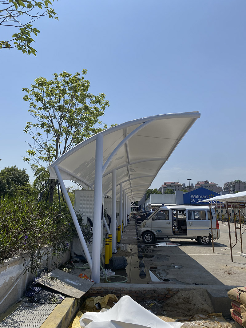 深圳福田沃爾瑪充電站膜結構雨棚