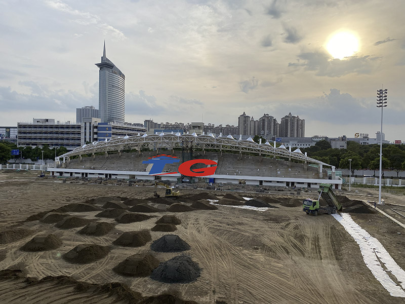 佛山樂從文化公園體育看臺膜結(jié)構(gòu)