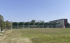 南陽科技技術學院高爾夫發(fā)球臺膜結構工